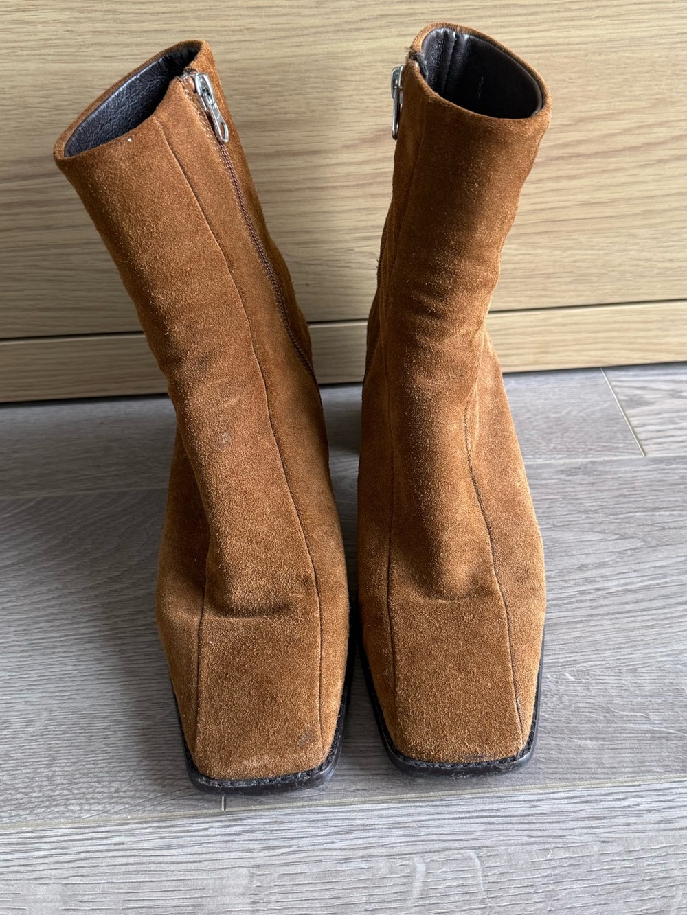 L’Intervalle Brown Suede Ankle Boots